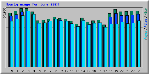 Hourly usage for June 2024