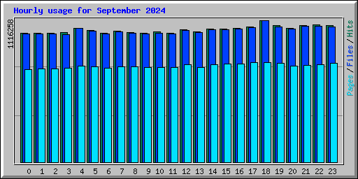 Hourly usage for September 2024